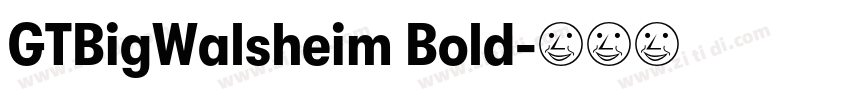 GTBigWalsheim Bold字体转换